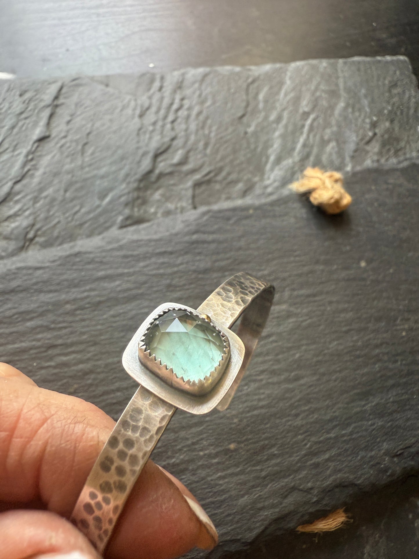 Teal Fluorite Bangle