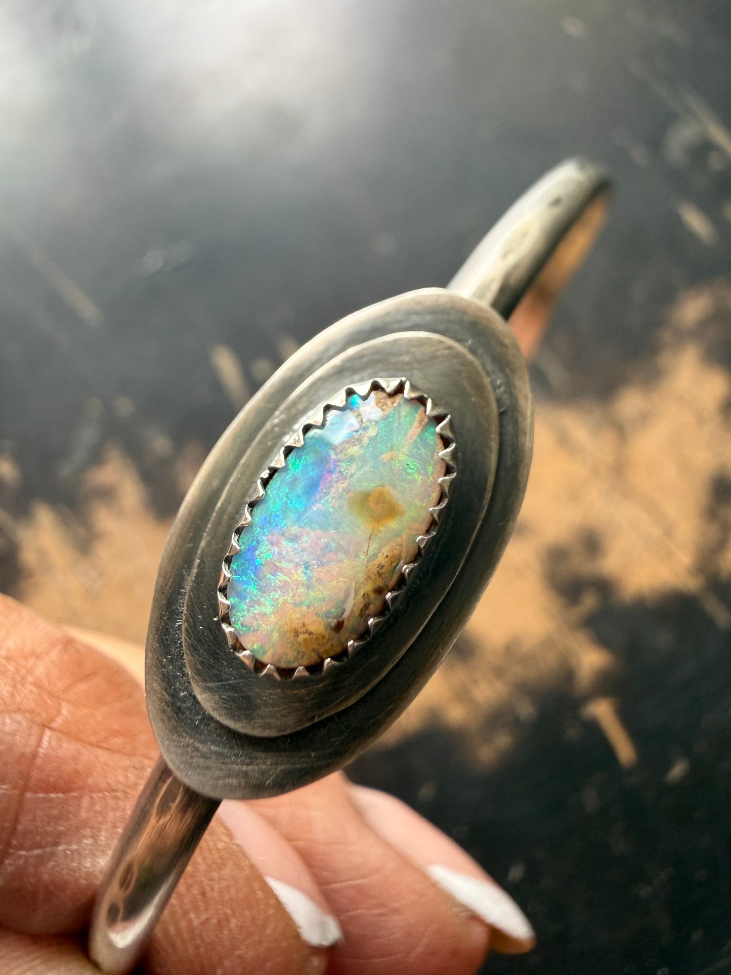 Blue Opal Bangle