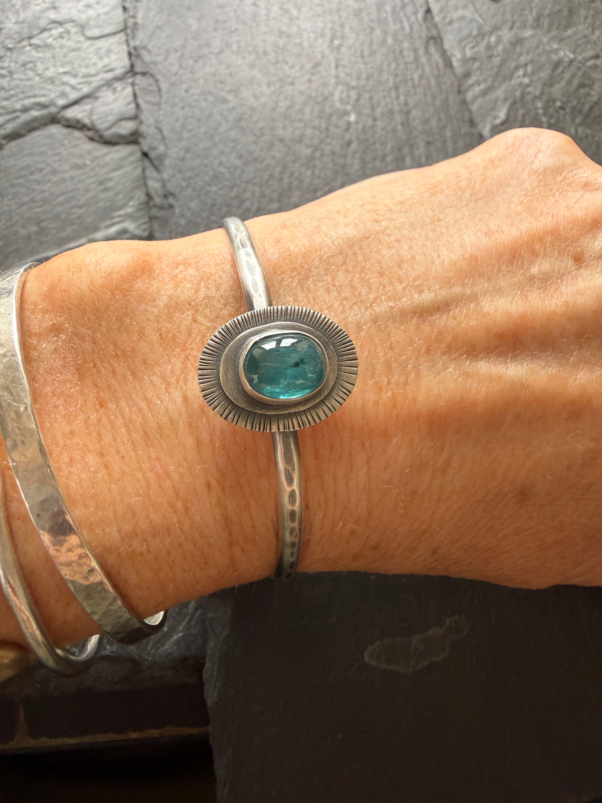 Blue Kyanite Bangle