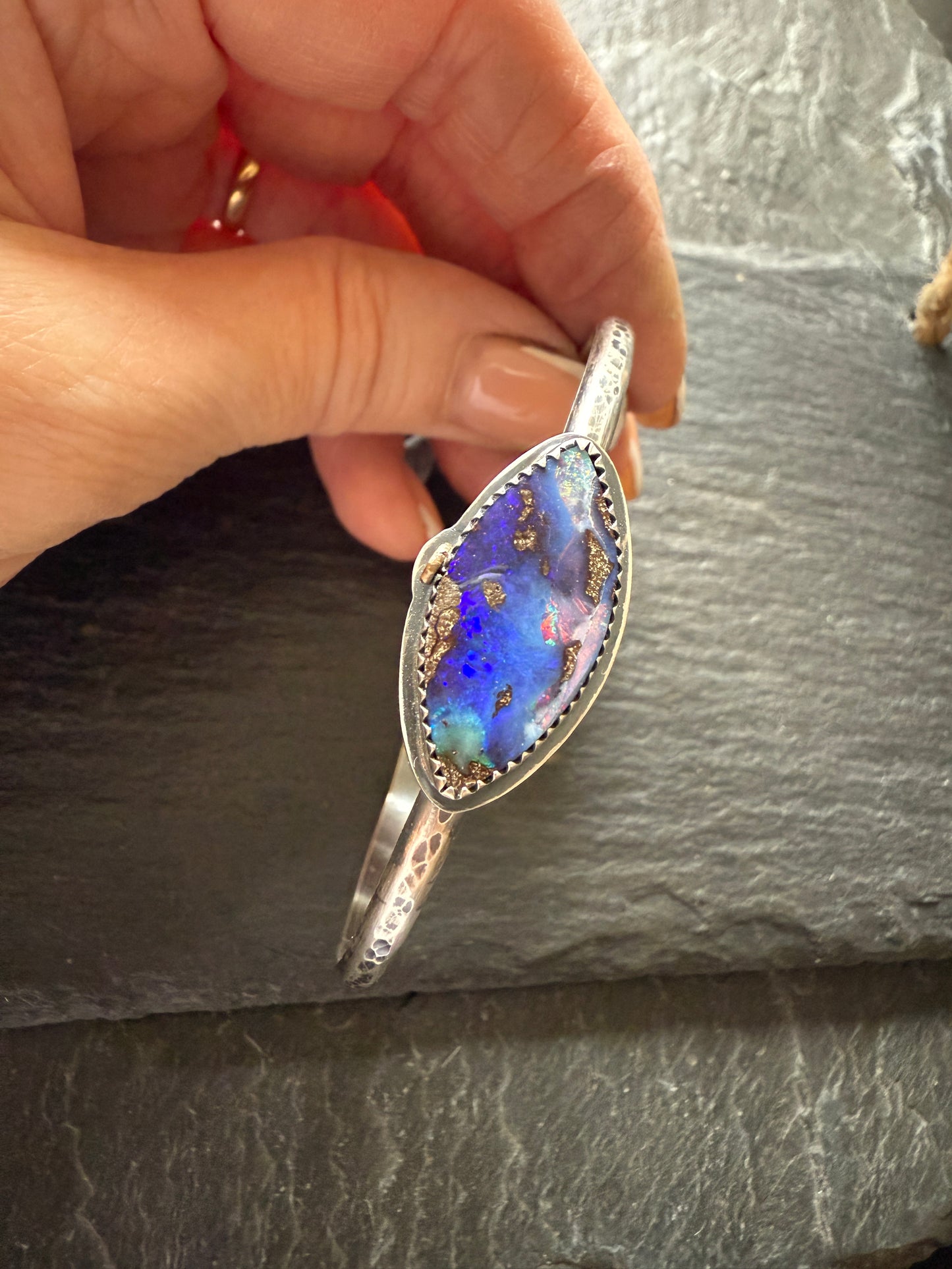 Blue Opal Bangle