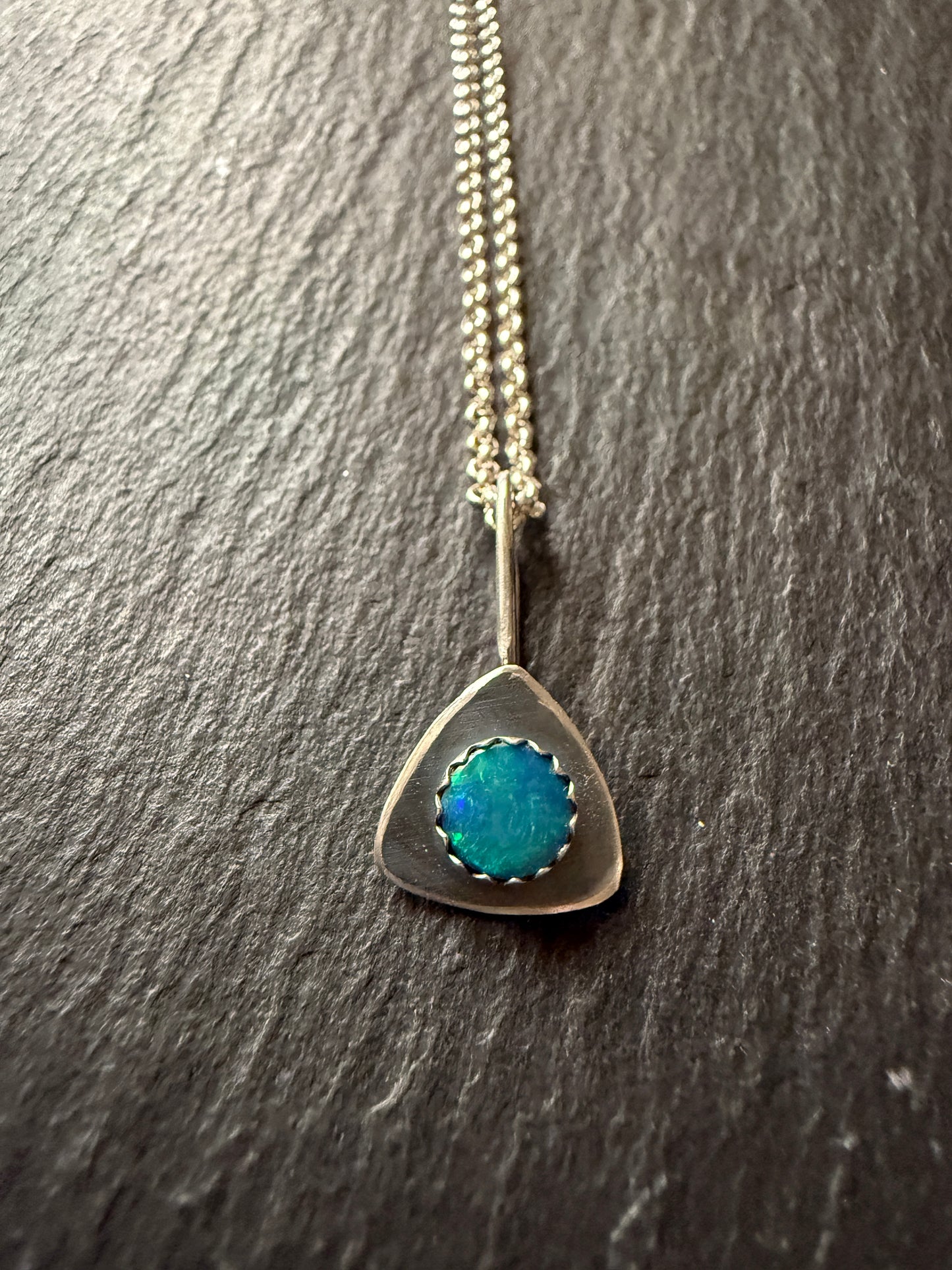 Dainty Opal Pendant