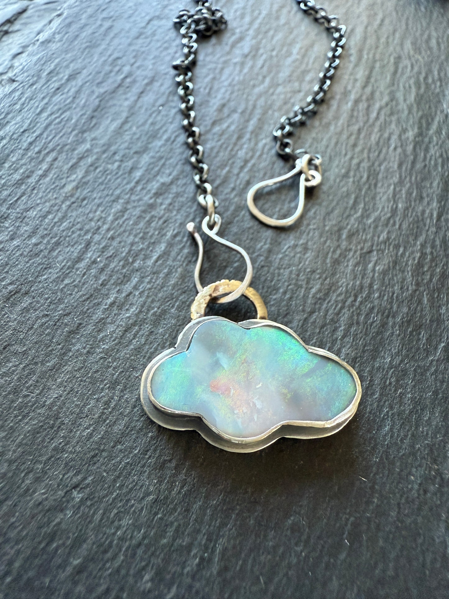 Lightening Ridge Cloud Pendant