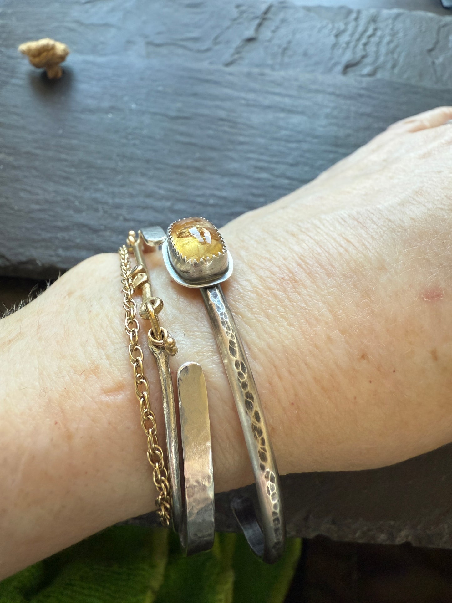 Yellow Tourmaline Bangle