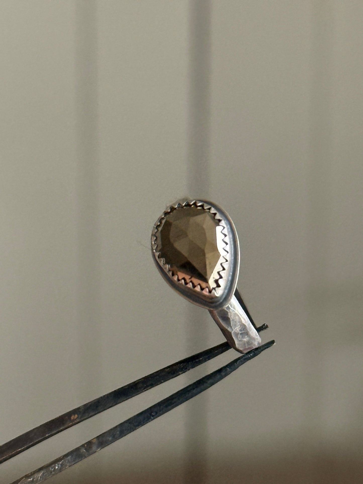 Golden Pyrite Ring US 8 UK P 1/2