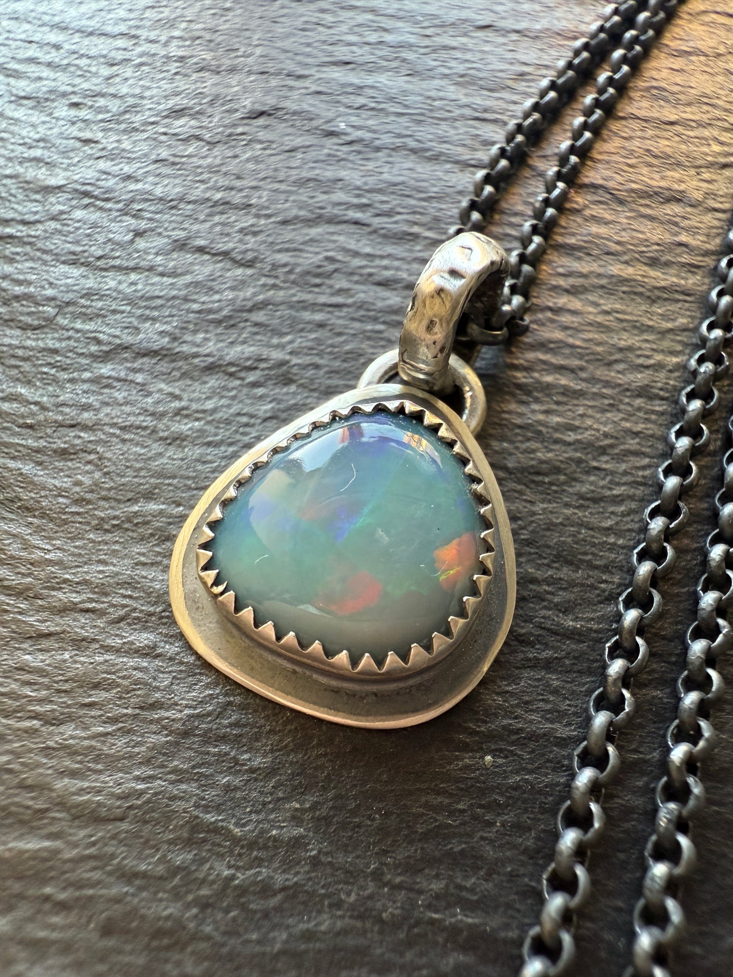 Opal Doublet Dainty Necklace