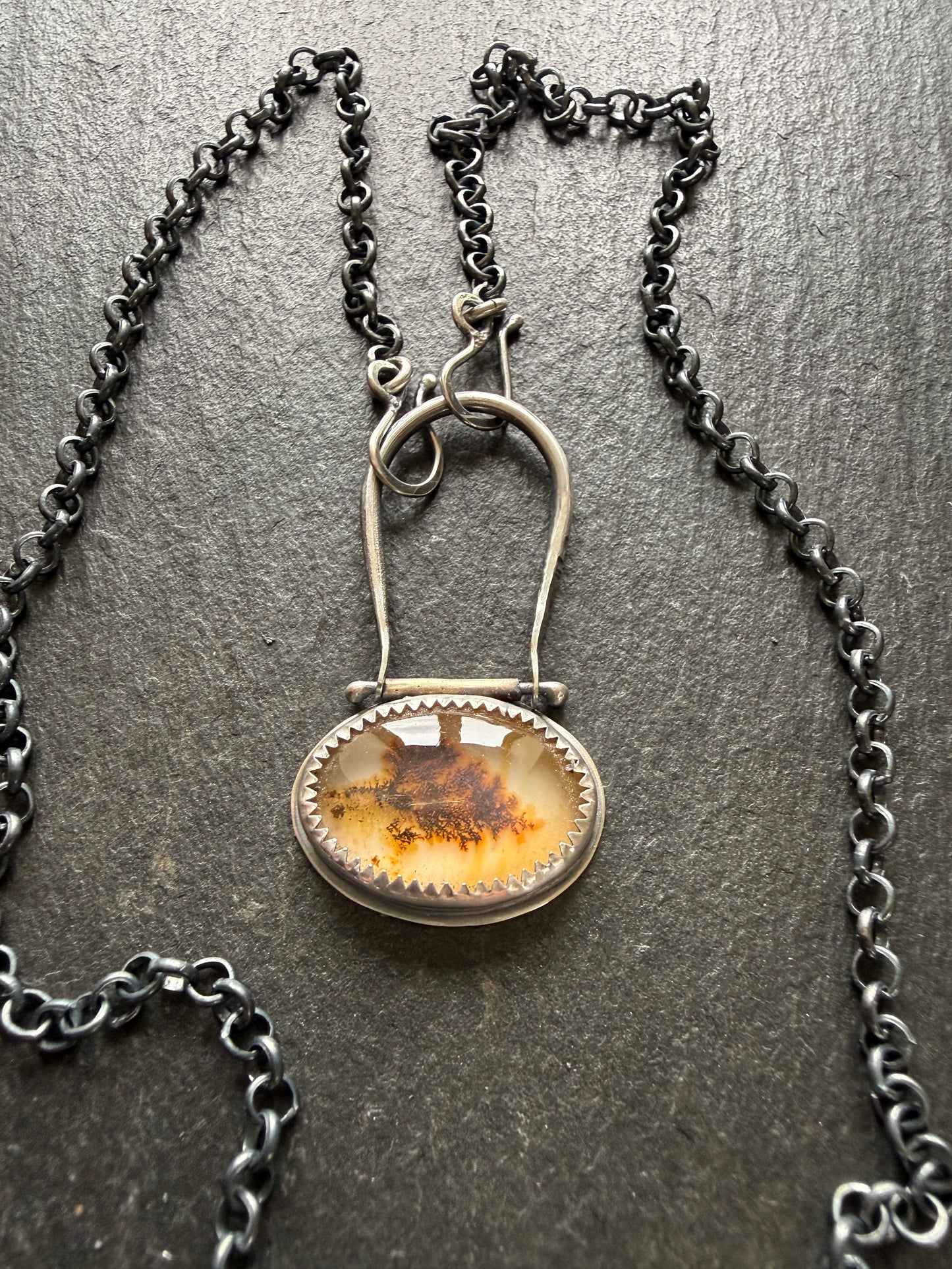 Scenic Dentric Agate Pendant