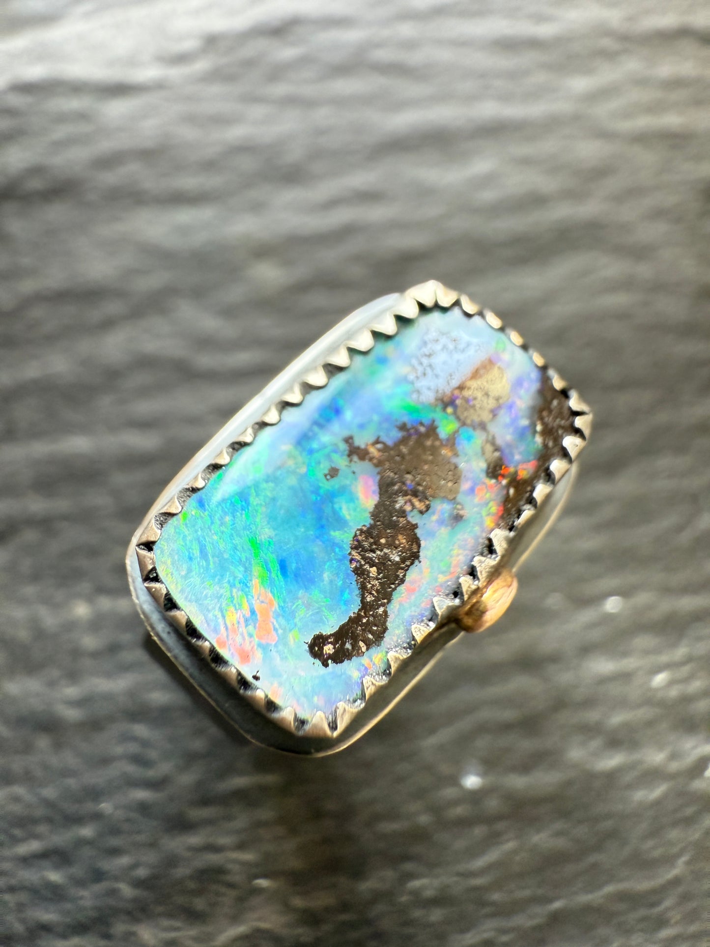 Blue Opal Ring size 7