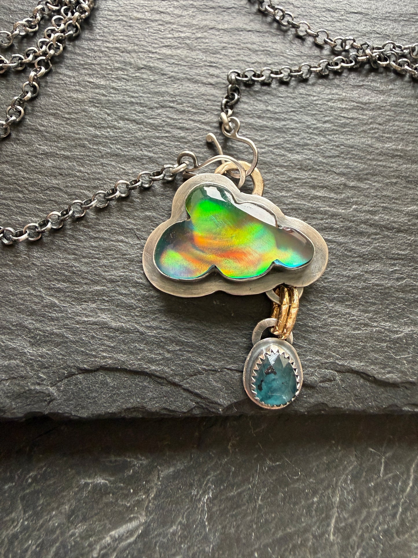 Aurora Opal Cloud Pendant