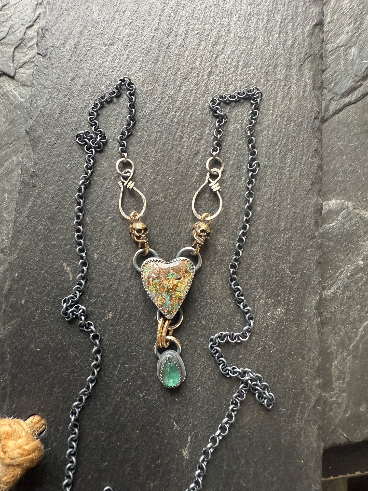 Heart & Skull Necklace