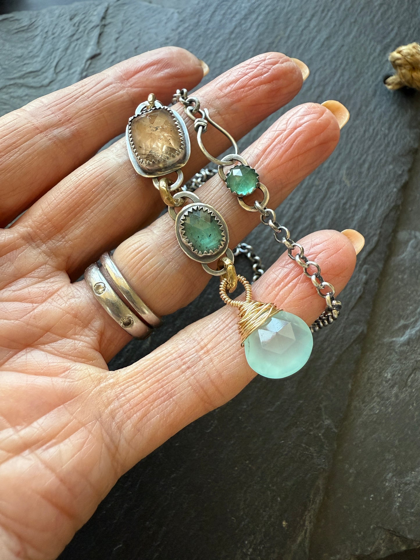 Triple Charm Necklace