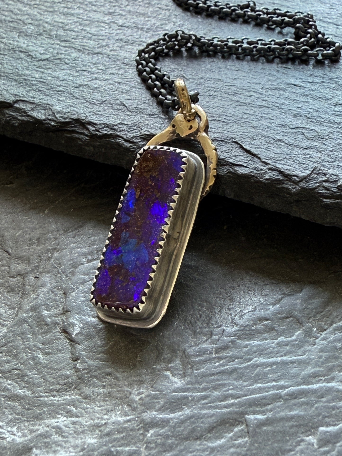 Petite Boulder Opal Necklace