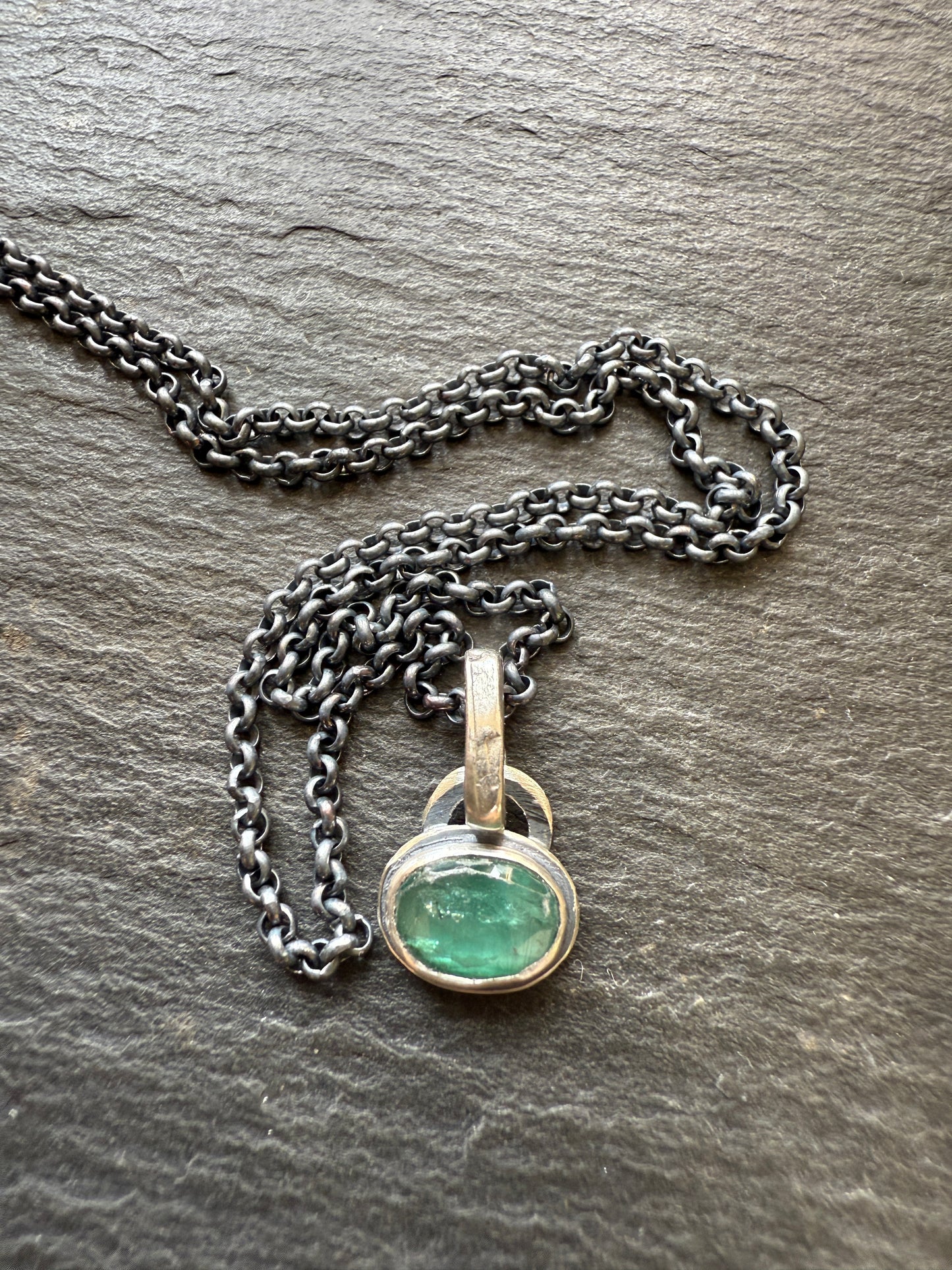 Ultra Dainty Kyanite Necklace