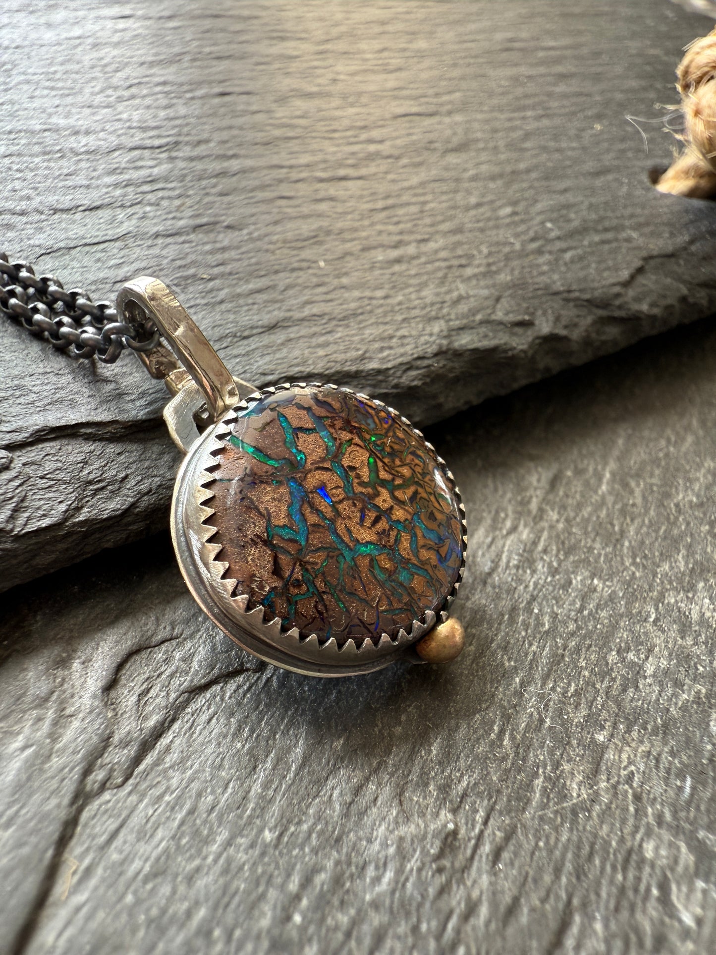 Koroit Opal Pendant Necklace