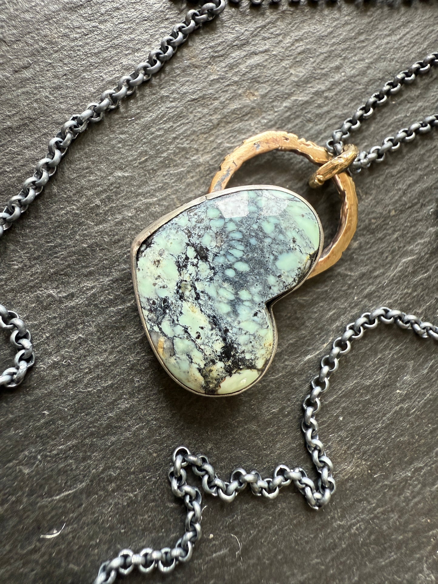 Variscite Turquoise stone necklace