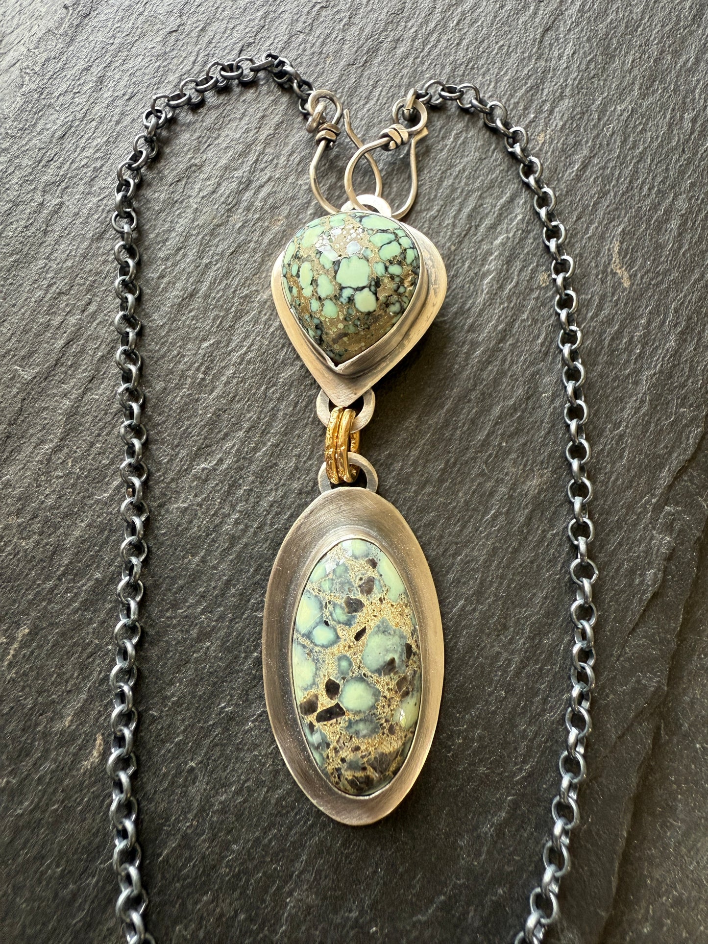 Variscite Multi Charm Necklace