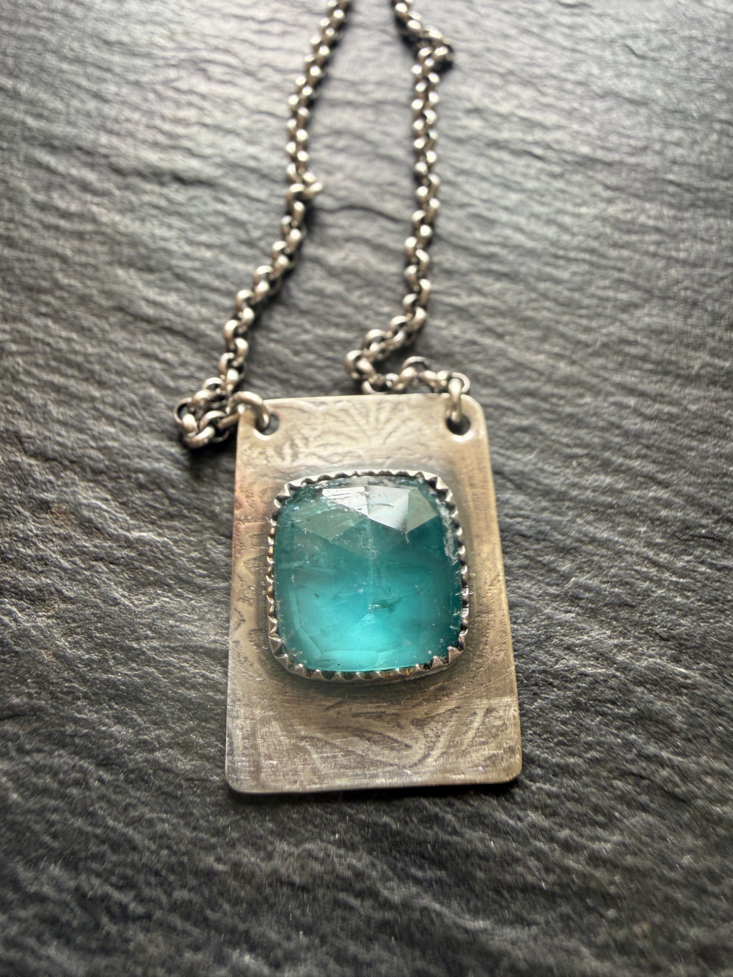 Dainty kyanite pendant