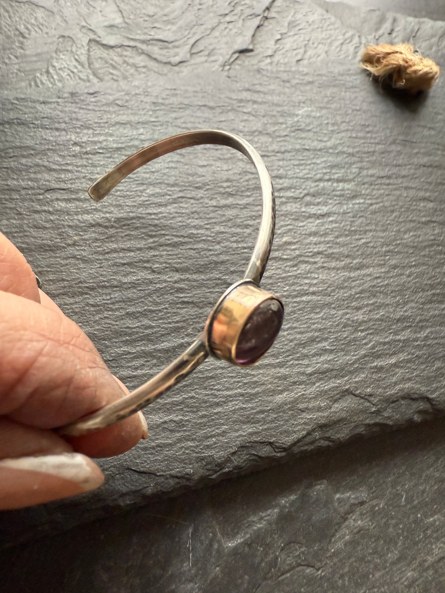 Plum Spinel Bangle