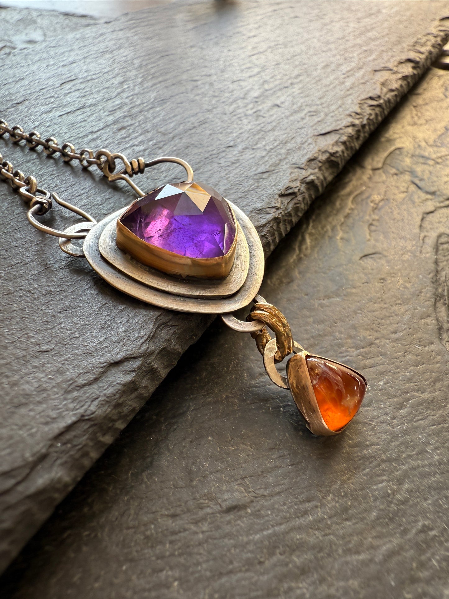 Amethyst & Garnet Necklace