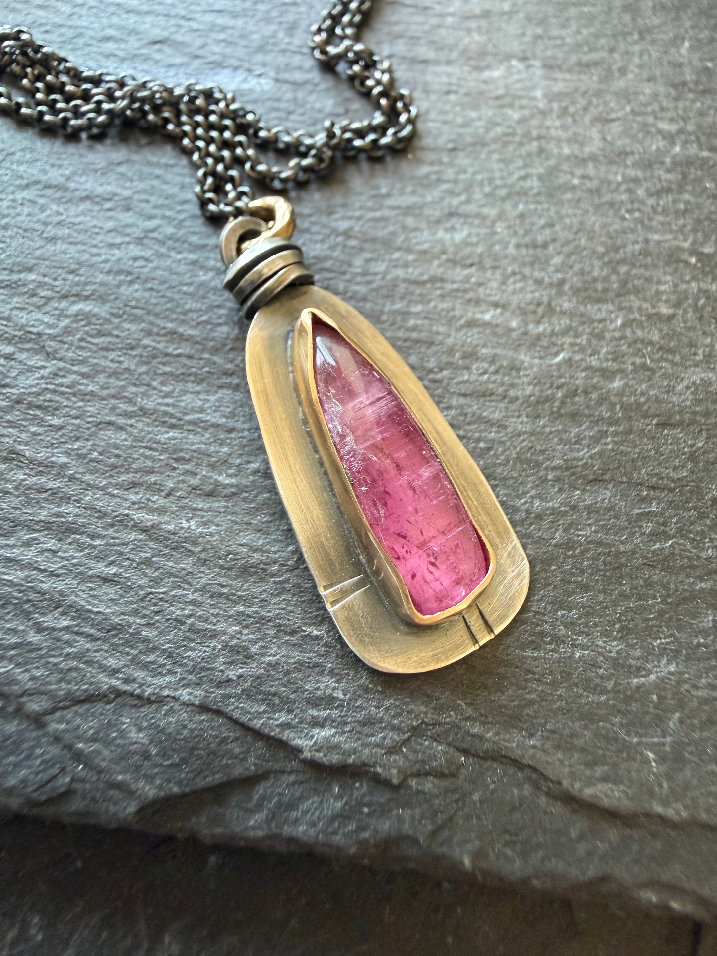 Pink Rubelitte Tourmaline Pendant