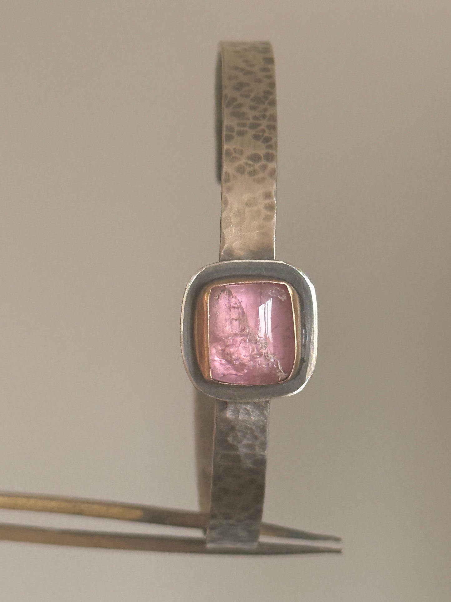 Pink Tourmaline Bangle