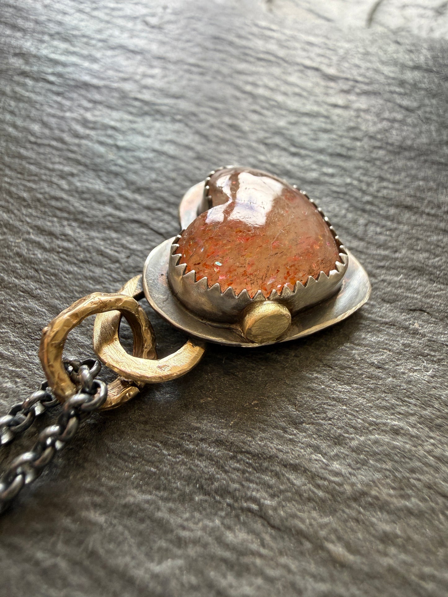 Dainty Sunstone Pendant
