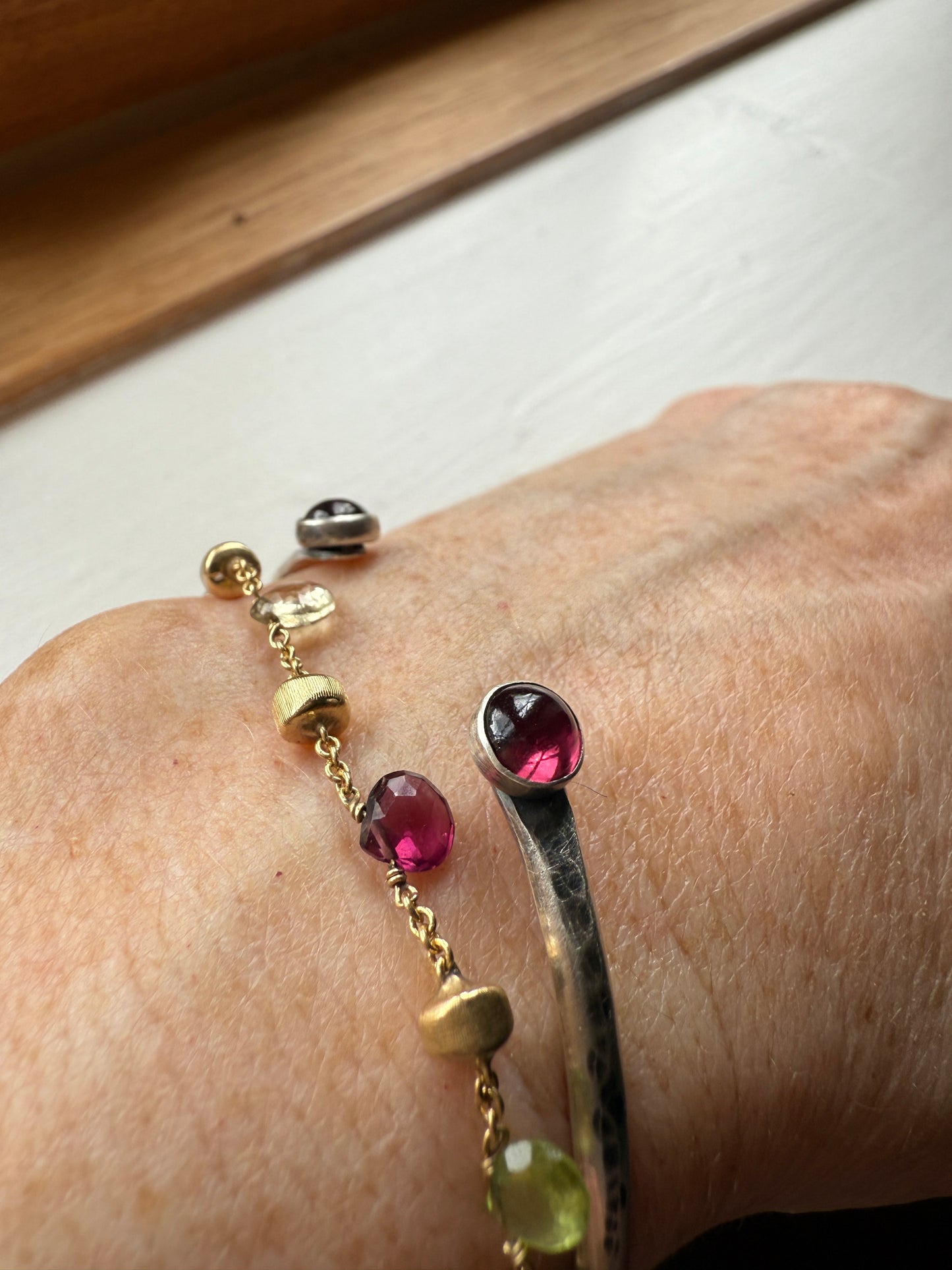 Rhodalite Garnet Bangle