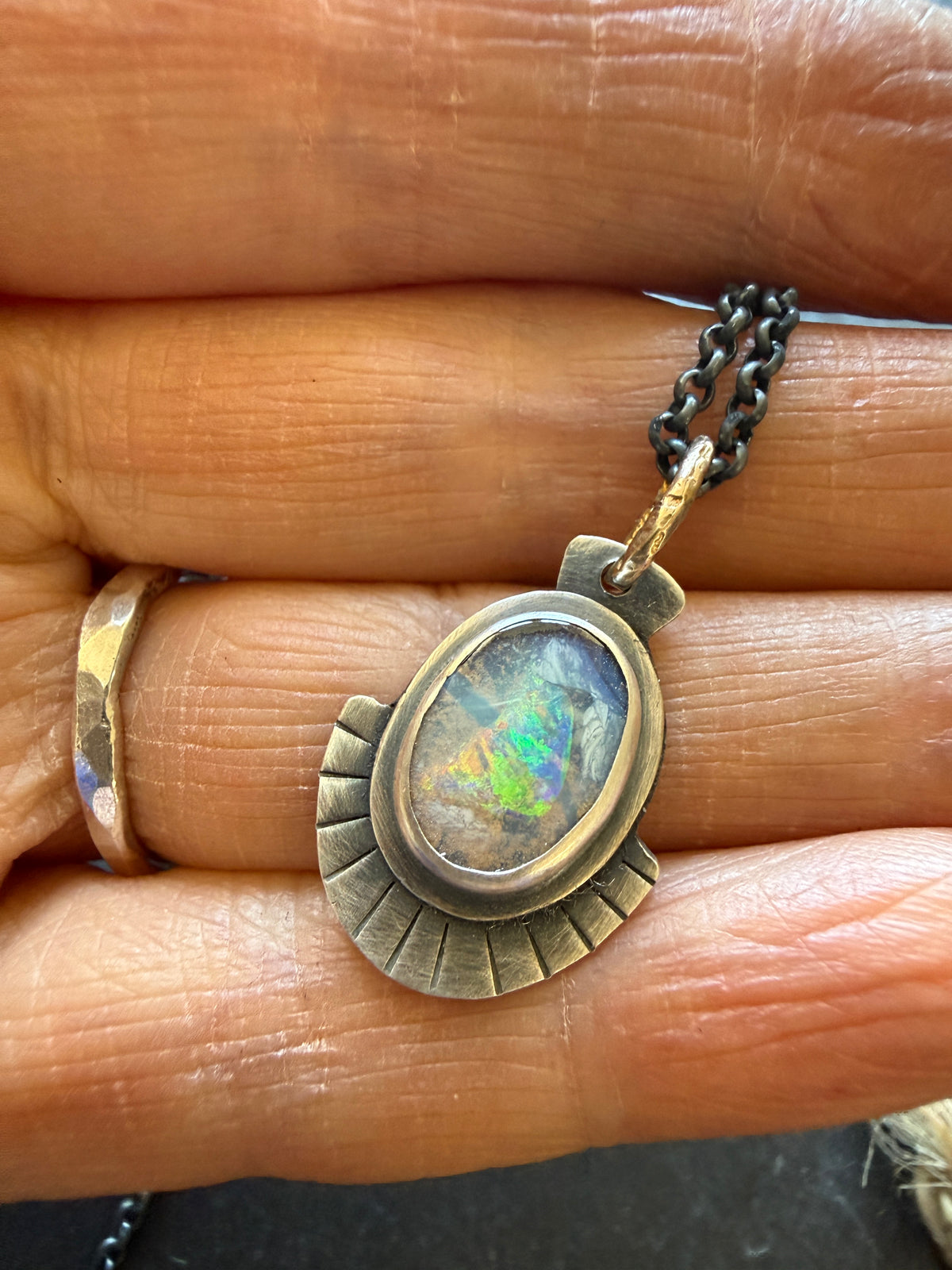 Colourful Opal Necklace