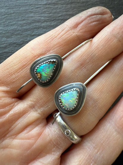 Boulder Opal Dangle Earrings