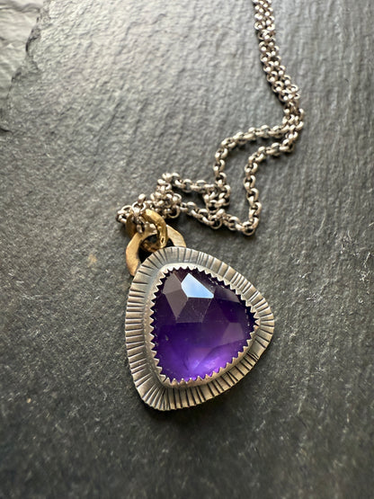 Amethyst Pendant Necklace