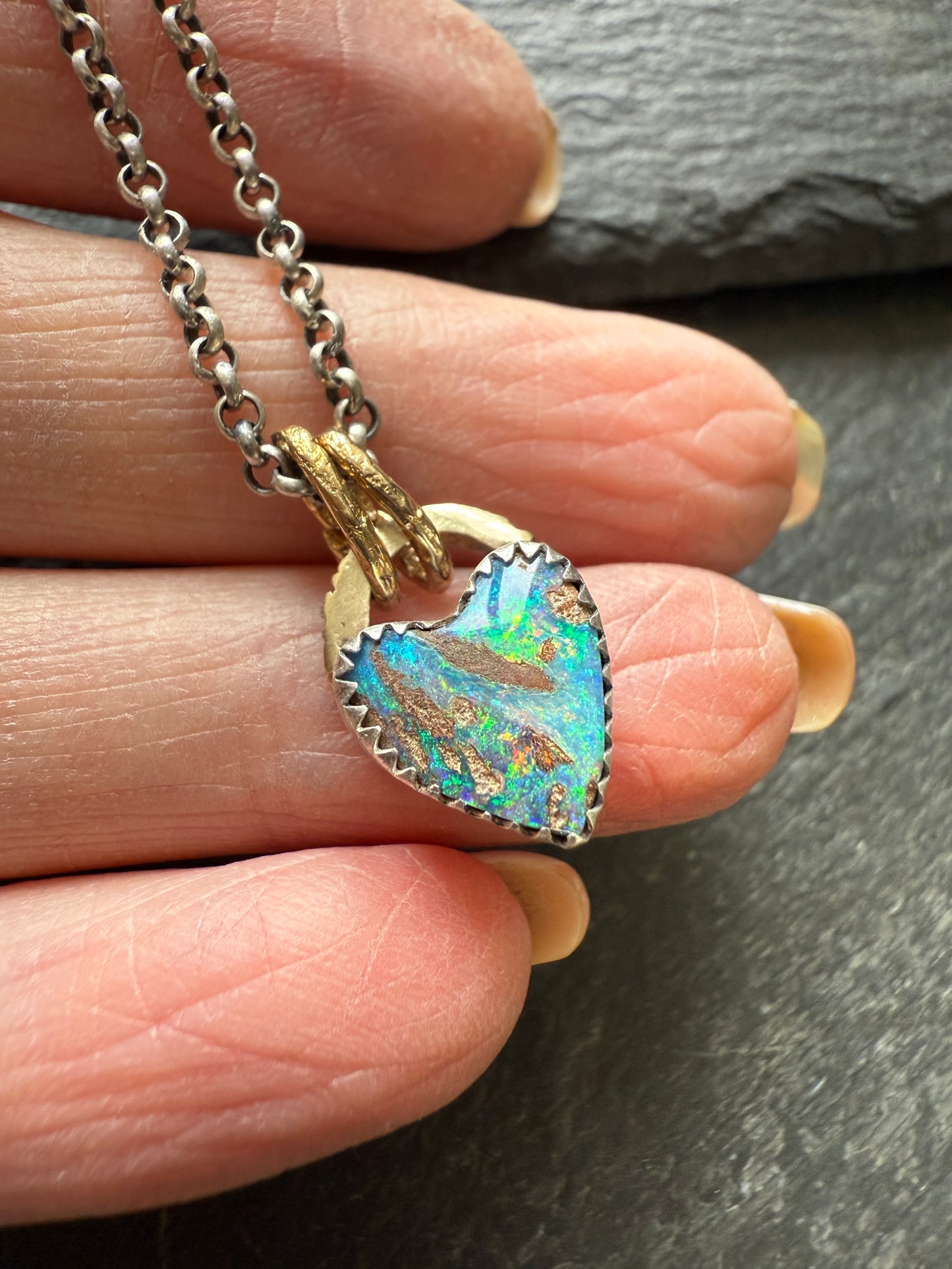 Dainty Opal Necklace