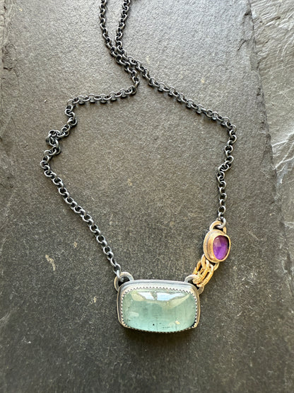 Asymmetric Aquarium Necklace