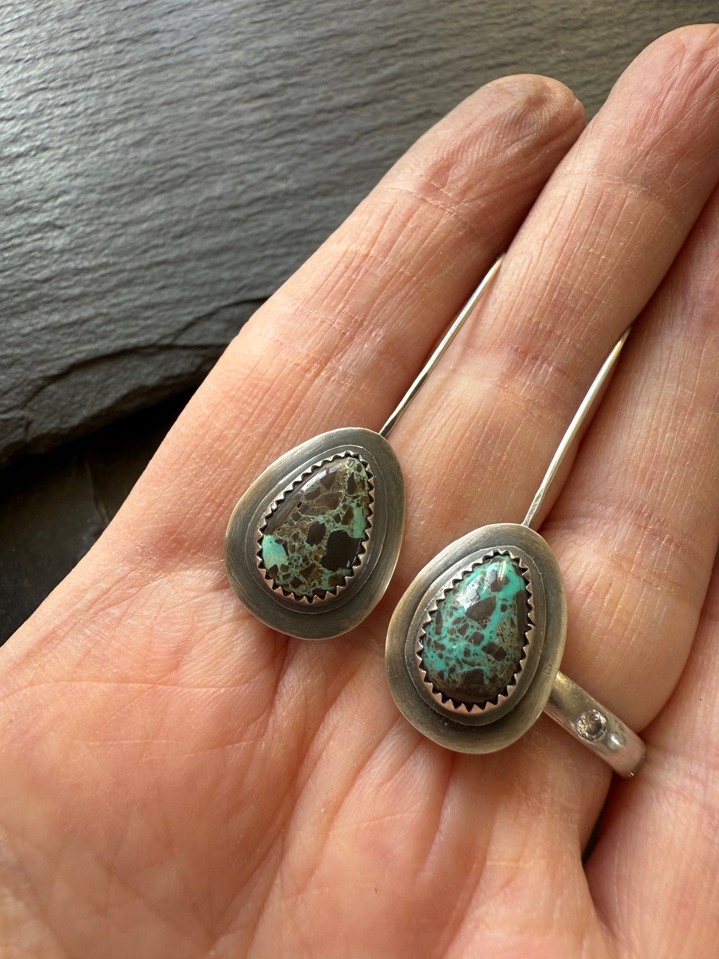 Turquoise drop earrings
