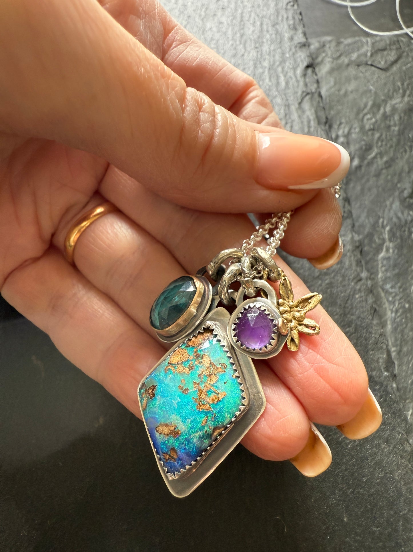 Multi Charm Pendant Necklace