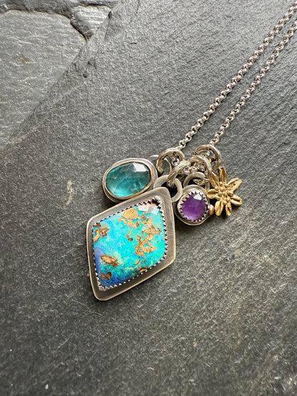Multi Charm Pendant Necklace