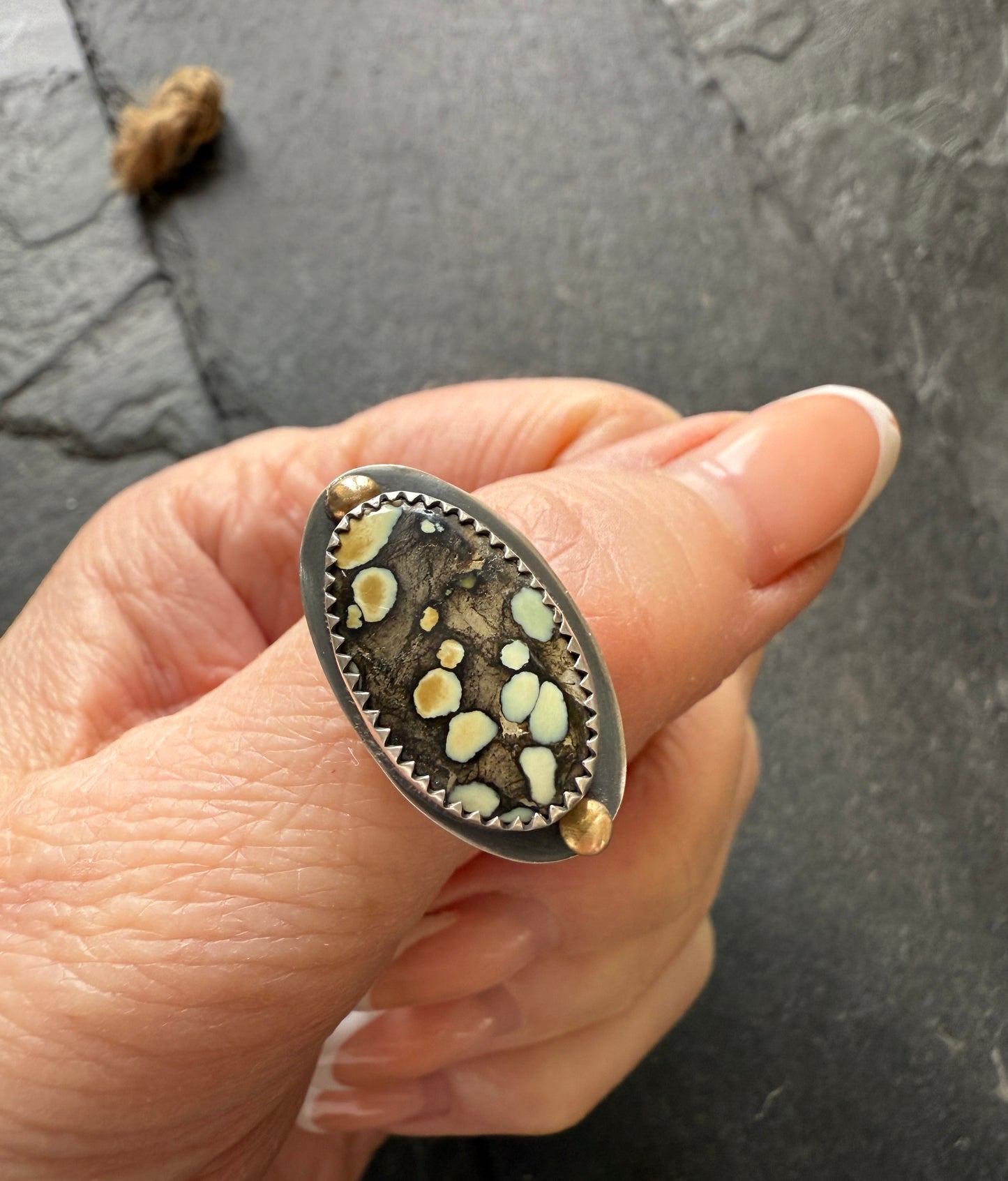 Desert Bloom Turquoise Ring 7 1/4