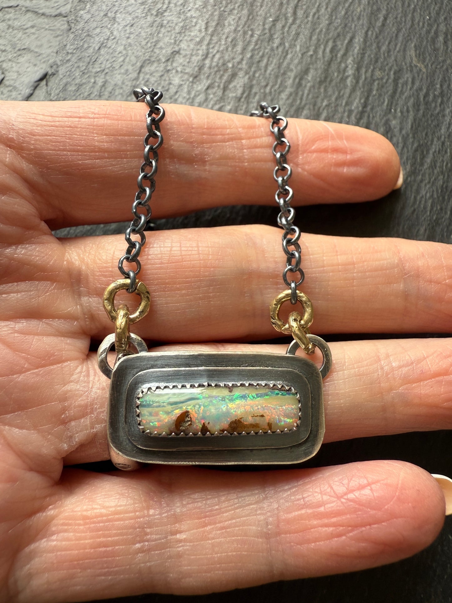 Boulder Opal Layered Necklace