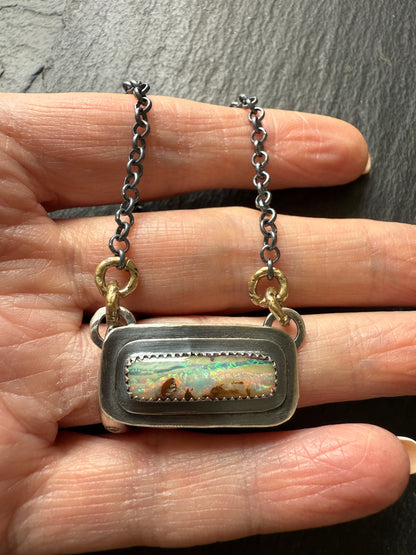 Boulder Opal Layered Necklace