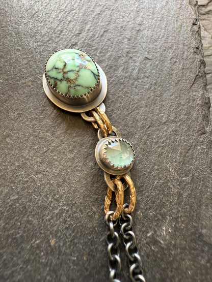 Turquoise and Tourmaline Necklace