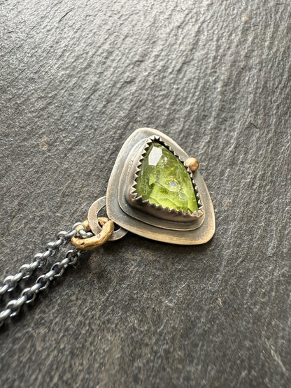 Peridot Charm Necklace