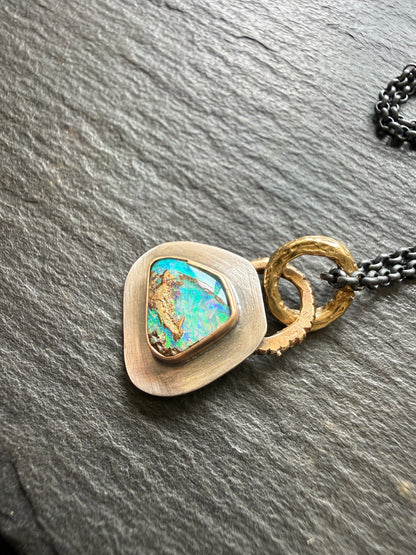 Dainty Opal Pendant
