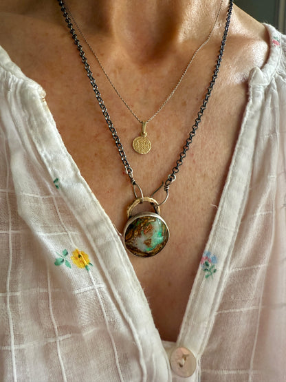 Round Opal Necklace