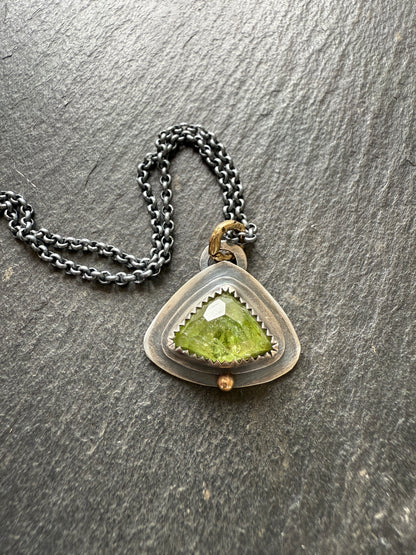 Peridot Charm Necklace