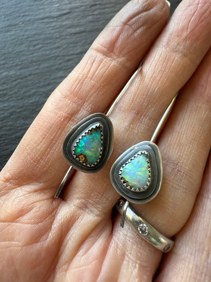 Boulder Opal Dangle Earrings