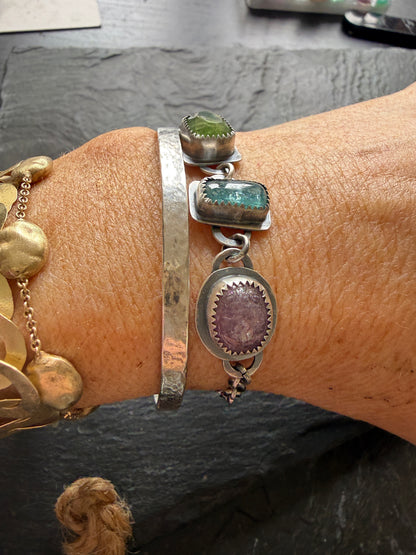 Multi Gem Chain Bracelet