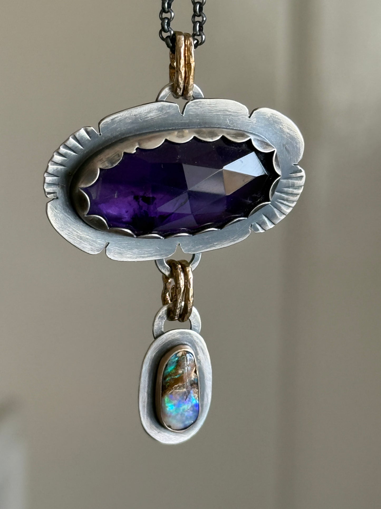 Amethyst and Opal Necklace