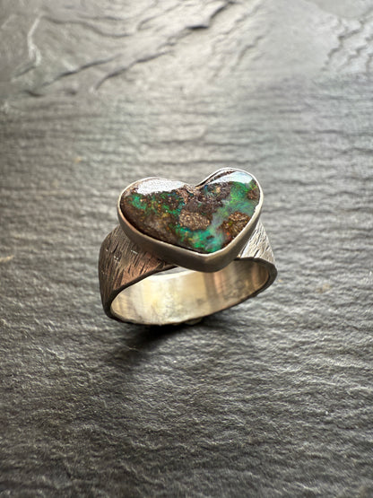 Boulder Opal Ring US 7