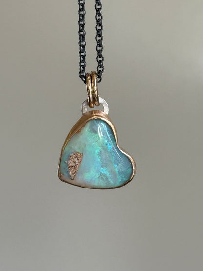 Soft Blue Heart Pendant