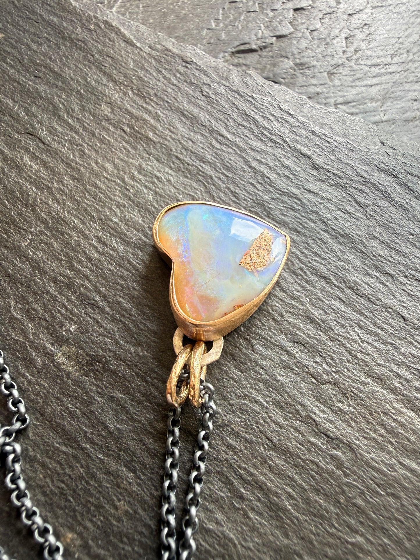 Soft Blue Heart Pendant