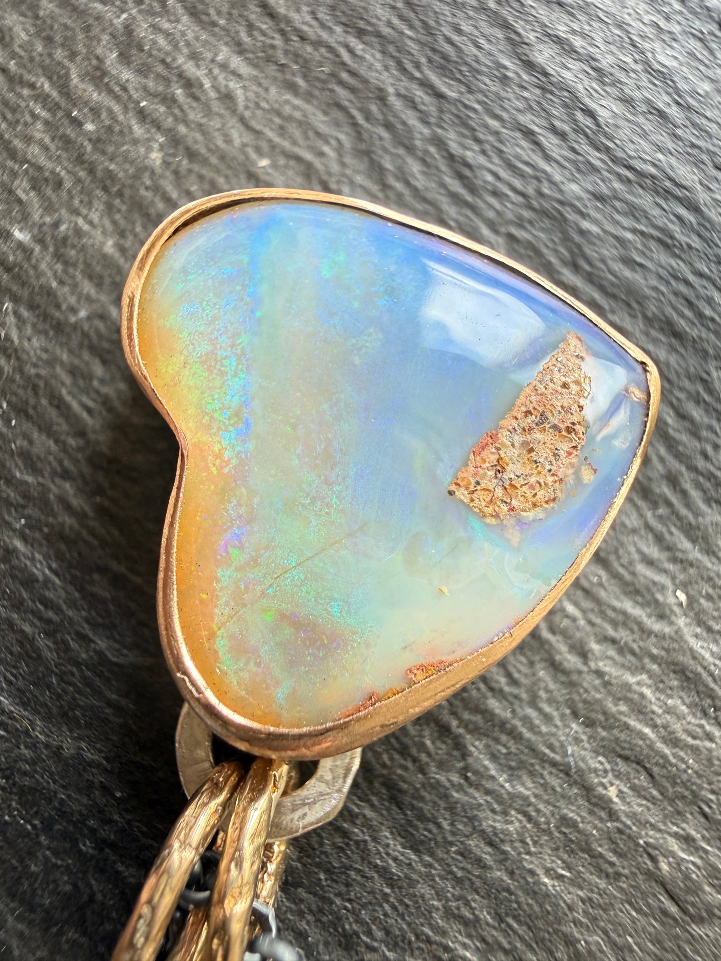 Soft Blue Heart Pendant