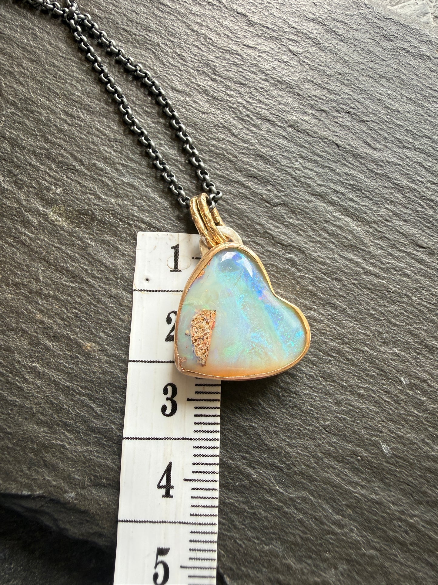 Soft Blue Heart Pendant